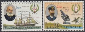 St. Thomas & Prince Is. 393-4 MNH - Navy Club Issue