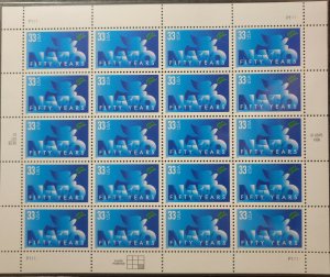 Scott #3354 NATO (Europe) Full Sheet of 20 Stamps - MNH