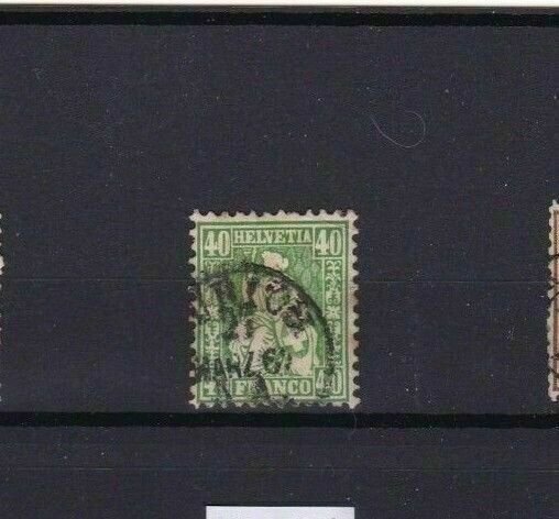 SWITZERLAND 1862  40c GREEN STAMP CAT £85+   R 3396