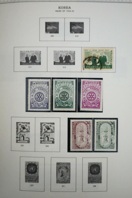 Korea Mint 1800's to 1980's Stamp Collection