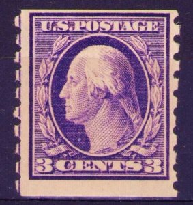 US STAMPS #394 P8½ COIL  MH