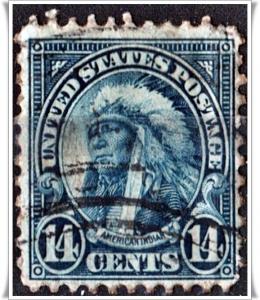 SC#695 14¢ Indian Single (1931) Used*