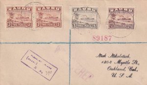 1924, Pleasant Island, Nauru to Oakland, CA, See Remark (42977)