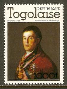 Togo #982 NH Goya Painting