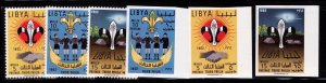 Libya Sc 222-4 Perf+imperf + 225 S/S all NH of 1962 - Scouts