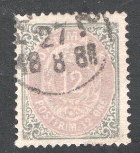 Denmark #29a, Used, F/VF, CV $8.00  .....  1672121/2642/1139