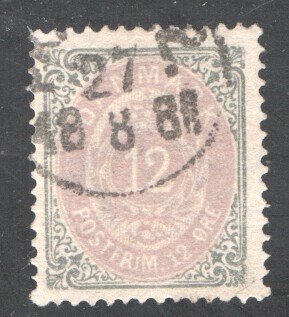 Denmark #29a, Used, F/VF, CV $8.00  .....  1672121/2642/1139