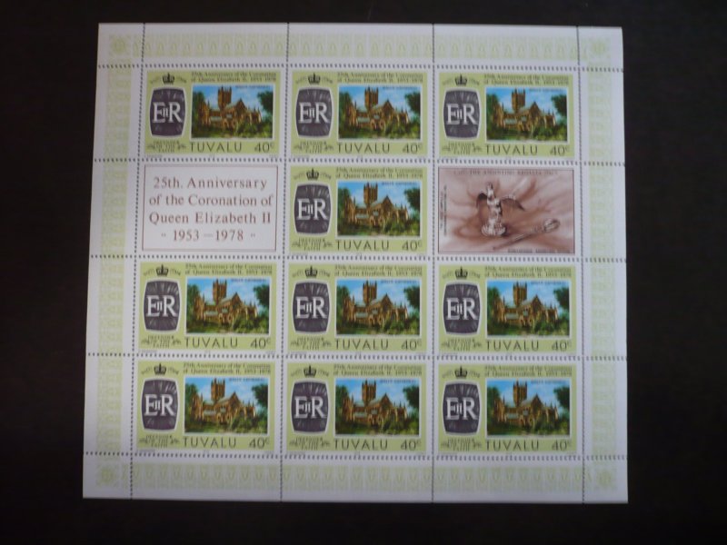 Stamps - Tuvalu - Scott# 83 - Mint Never Hinged Souvenir Sheet