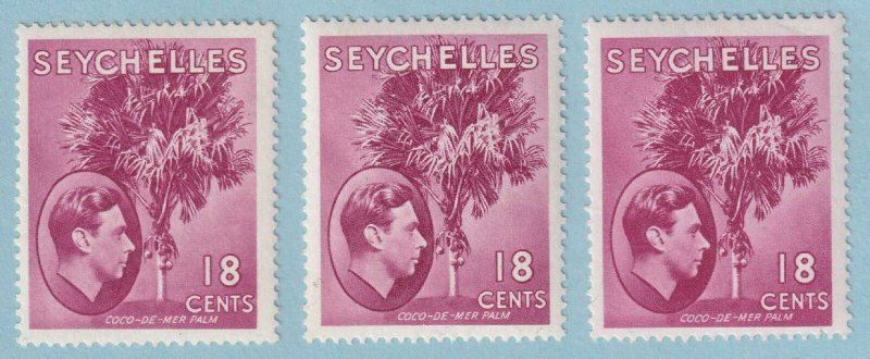 SEYCHELLES SG 139c 139ca & 139cb  MINT HINGED OG * NO FAULTS EXTRA FINE! - W199