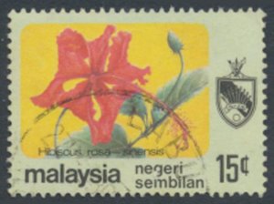 Negri Sembilan  SC# 96 Used Flowers  see details & scans