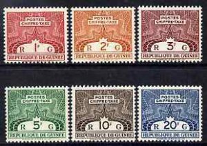 GUINEA - 1959 - Postage Dues - Perf 6v Set - Mint Never Hinged