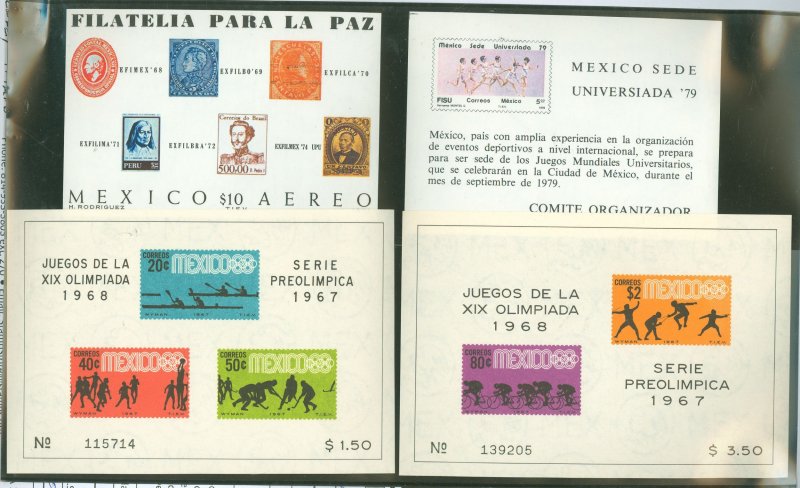 Mexico #983/985  Souvenir Sheet (Olympics) (Sports)