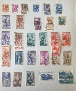 Italy Stamps, All Authentic, Sheet will be folded, Some MH, Mostly Used