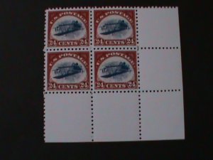 ​UNITED STATES-1918 SC# C3 ERROR-REPRINT-CURTISS JENNY-CENTER INVERTED -BLOCK