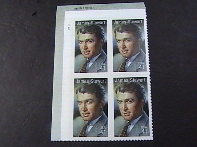 US # 4197-MNH--UL--PLATE # BLOCK OF 4--LEGENDS OF HOLLYWOOD/JIMMY STEWART-2007