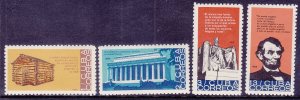 Cuba 952-55 MNH 1965 Abraham Lincoln Full Set of 4 Very Fine