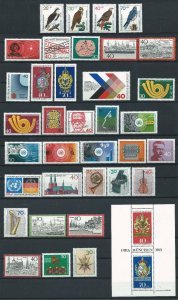 Germany 1973 Great Lot of Commemorate Items (35v + 1ms) MNH