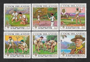 SE)1969 COOK ISLANDS, 5TH NEW ZEALAND SCOUTS MEETING, CHRISTCHURCH, 6 STAMPS MNH