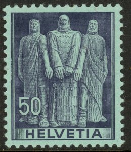 SWITZERLAND 1941-59 50c THE THREE SWISS Pictorial Sc 270 MLH