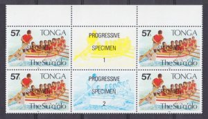 1991 Tonga 1188VB+Tab Su'aalo Rowing Regatta (SPECIMEN) 12,00 €