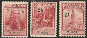 Timor RA1-RA3,  mint,  very lightly hinged, or never hinged. 1925.   (T109)