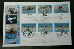 Germany Airplane 2008 Aviation Helicopter Air Transport (FDC) *multi PMK *rare