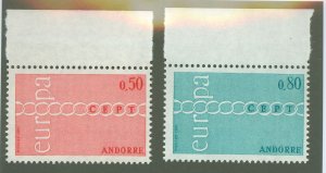 Andorra (French) #205-206  Single (Complete Set)