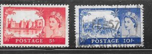 GB #310-311   Queen Elizabeth  (U) CV $13.25