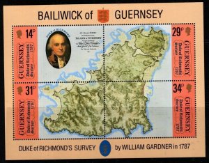 GUERNSEY SGMS393 1987 BICENTENARY OF DUKE OF RICHMOND'S SURVEY OF GUERNSEY MNH