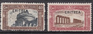 ERITREA ITALY  1927  sc B17-B18  mint LH   SEMIS POSTALS @ta945eri