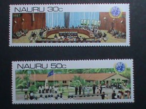 ​NAURU-1980-SC#222-3  20TH ANNIVERSARY UN DE-COLONIZATION DECLARATION -MNH -VF