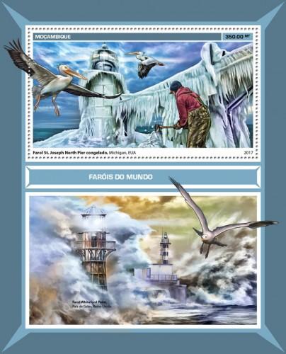 MOZAMBIQUE - 2017 - Lighthouses - Perf Souv Sheet - MNH