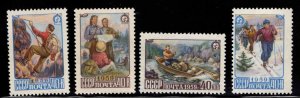 Russia Scott 2200-2203 MNH** 1959  Sports and Travel set typical centering