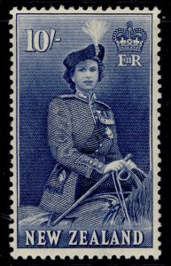 NEW ZEALAND QEII SG736, 10s deep ultramarine, NH MINT. Cat £65.