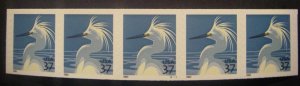 Scott 3829, 37 cent Egret, PNC5,#V2111 V/P, MNH Coil Beauty