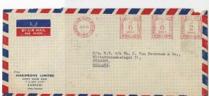 Pakistan 1959 K.R.City P.O. Cancel  Meter Mail Airmail Stamps Cover Ref 29346