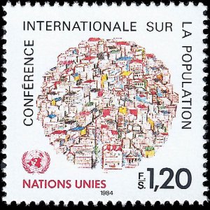 UN-Geneva 1984 Sc 21 MNH UN Council on Population