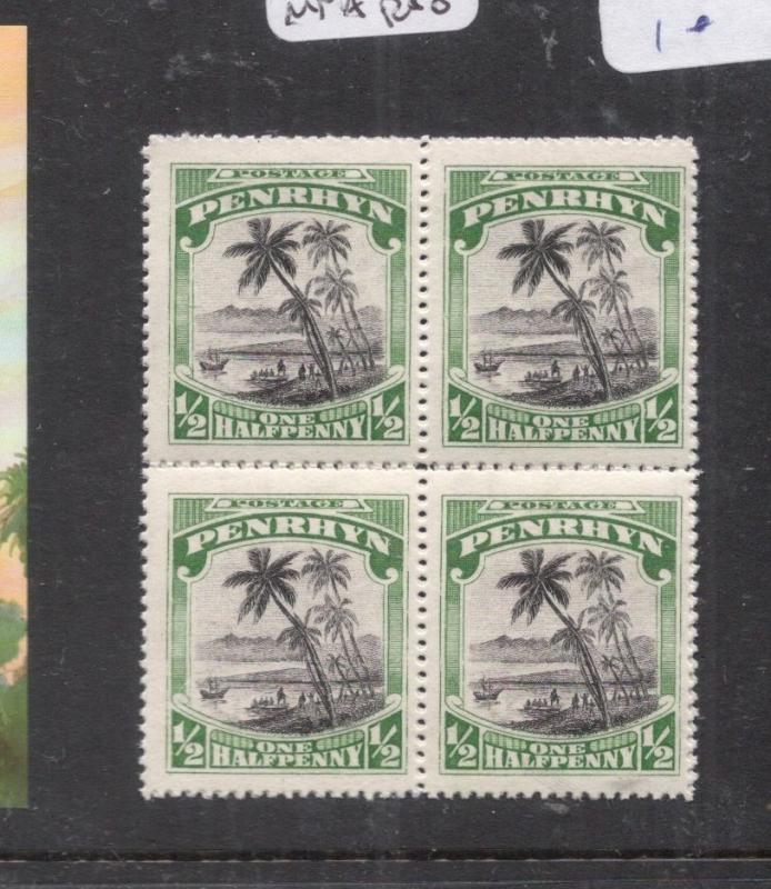 Penrhyn Island SG 38 Block of Four MNH (1djp)