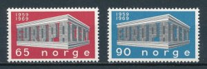 1969 Norway Sc# 533-34 Europa 10th Anniversary MNH postage stamp set