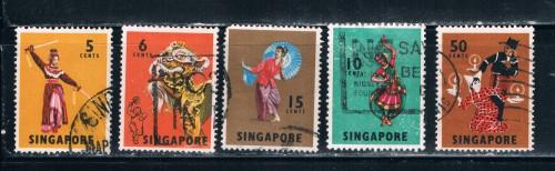 Singapore 86-89;93 Used Dancers  (S0242)