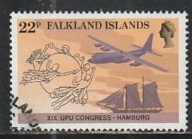 1984 Falkland Islands - Sc 411 - used VF - 1 single - UPU
