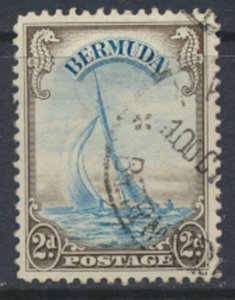 Bermuda  SG 112 SC# 109 Used  light blue/sepia see details and scans