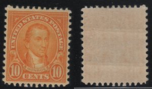 642 10c Monroe Hinged