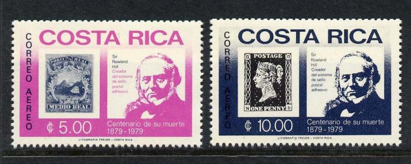 Costa Rica C752-3 MNH Rowland Hill, Stamp on Stamp