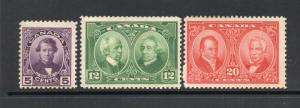 Canada #146-148 COMPLETE SET, MINT hinged - Nice cv$41.50