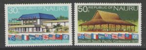 NAURU SG137/8 1975 SOUTH PACIFIC COMMISSION CONFERENCE MNH 