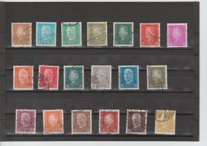 Germany  Scott#  366-384  Used  (1928 Ebert and Von Hindenburg)