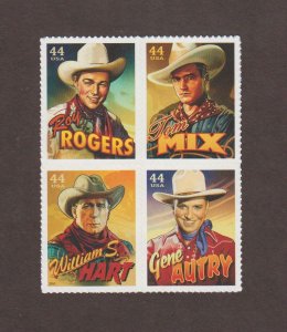 US,4446-49,COWBOYS OF THE SILVER SCREEN,2000'S COLLECTION,MINT NH