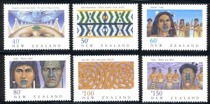 New Zealand Sc# 997-1002 MNH 1990 Maori