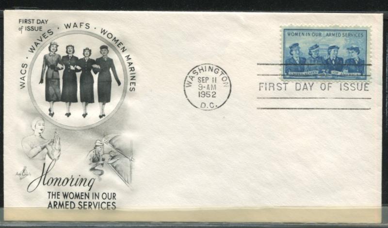 SC 1013 UA Women in Armed Services Artcraft FDC